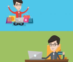 Consumer cartoon illustration vector