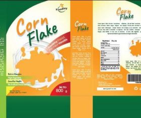 CornFlake packaging vector