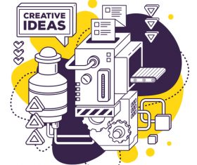 Creative ideas business concept vector