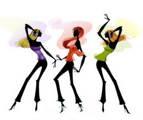 Dancing illustration vector