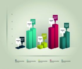 Data comparison infographic vector