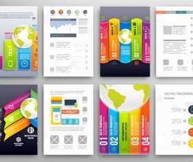 Design infographics double-sided template vector
