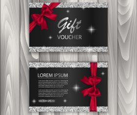 Diamond border gift voucher vector