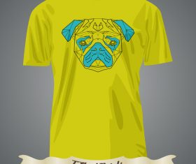 Dog pattern T-Shirts prints design vector