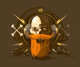 Doodle cartoon illustration vector