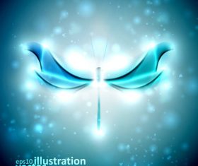 Dragonfly abstract background vector