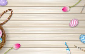 Easter banner illustration vector
