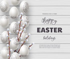 Easter egg background vector