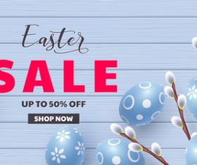 Easter sale banner vector