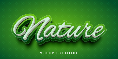 Editable font text design vector