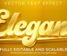 Elegant vector text effect