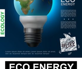 Energy realistic 3d illustration vector