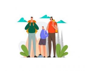 Family tip illustration vector