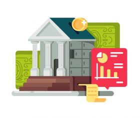 Financial management concept cartoon illustration vector