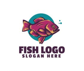 Fish logo vector