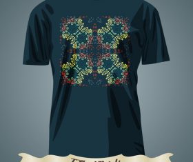 Floral style T-Shirts prints design vector