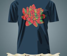 Flower t-shirts prints design vector