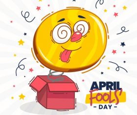 Fools day and April 1 illustration cartoon vector