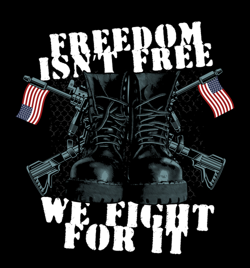 Freedom isnt free vector