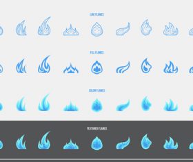 Gas icons vector