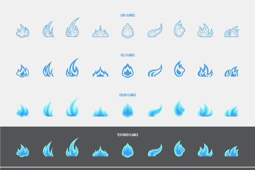 Gas icons vector