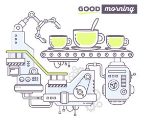 Good morning concept vector