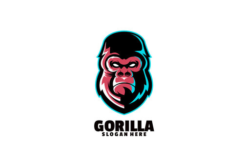 Gorilla logo vector