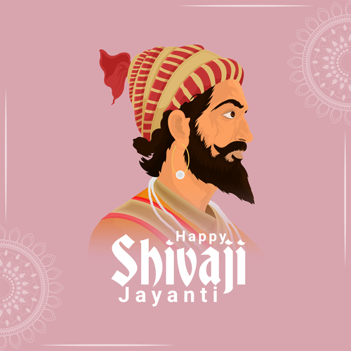 Happy Shivaji Jayanti illustration vector