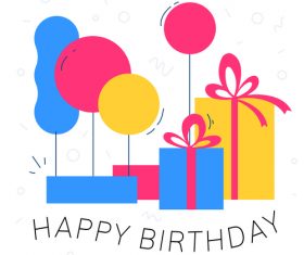 Happy birthday illustration vector