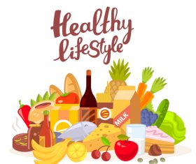Healthy life vector