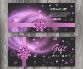 Holiday gift voucher vector