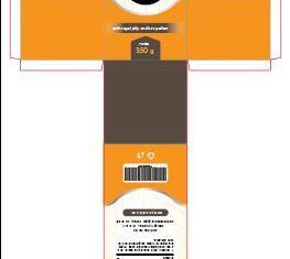 Honey box packaging vector