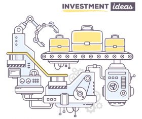 Investment ideas business concept vector