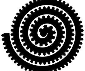 Isometric art rolled paper flower vector