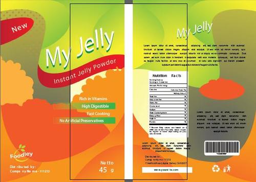 Jelly packaging vector