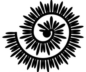 Lines abstract rolled paper vector