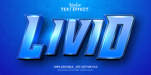 Livid editable text effect vector