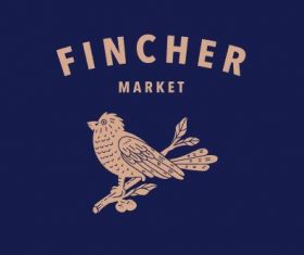 Logo finch vector