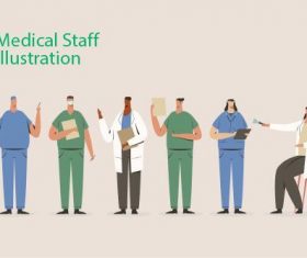 Medical staff illustration vector