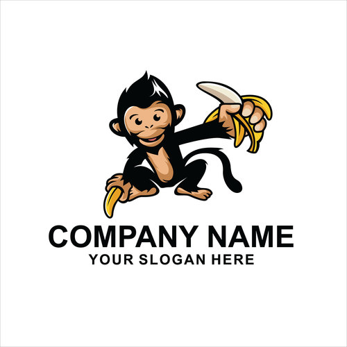 Monkey logo vector