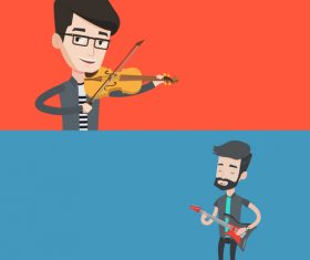 Music people vector