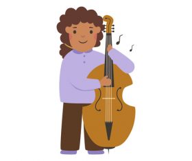 Musician profession character vector