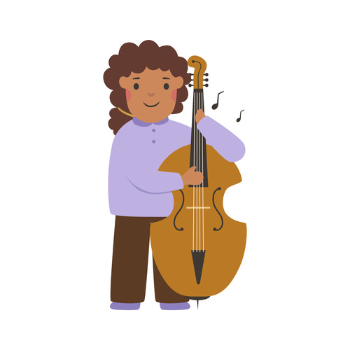 Musician profession character vector