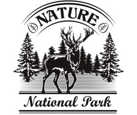 Nature and park symbol design vector