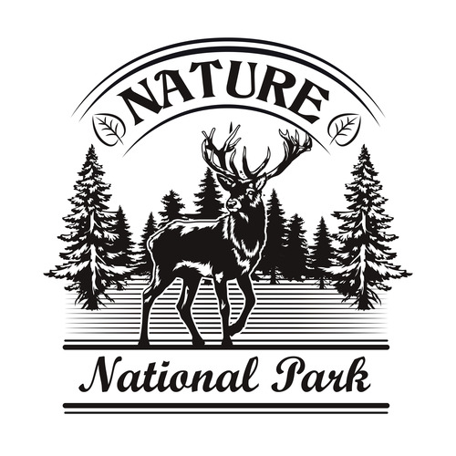 Nature and park symbol design vector