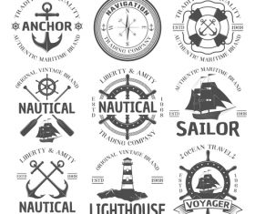 Nautical logo vector