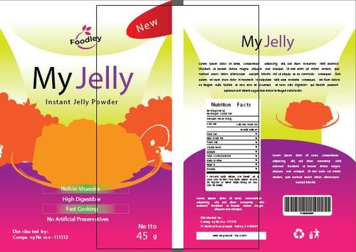 Packaging design jelly vector