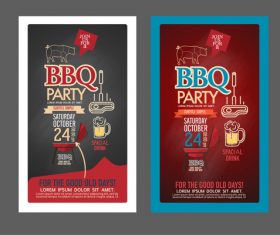 Party advertising card vector