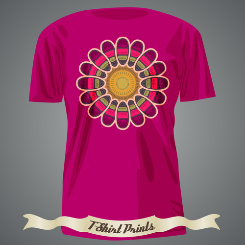 Pattern t-shirts prints design vector