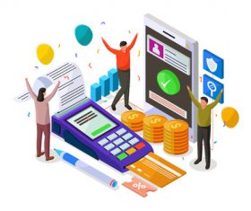 Payment succesful illustration vector